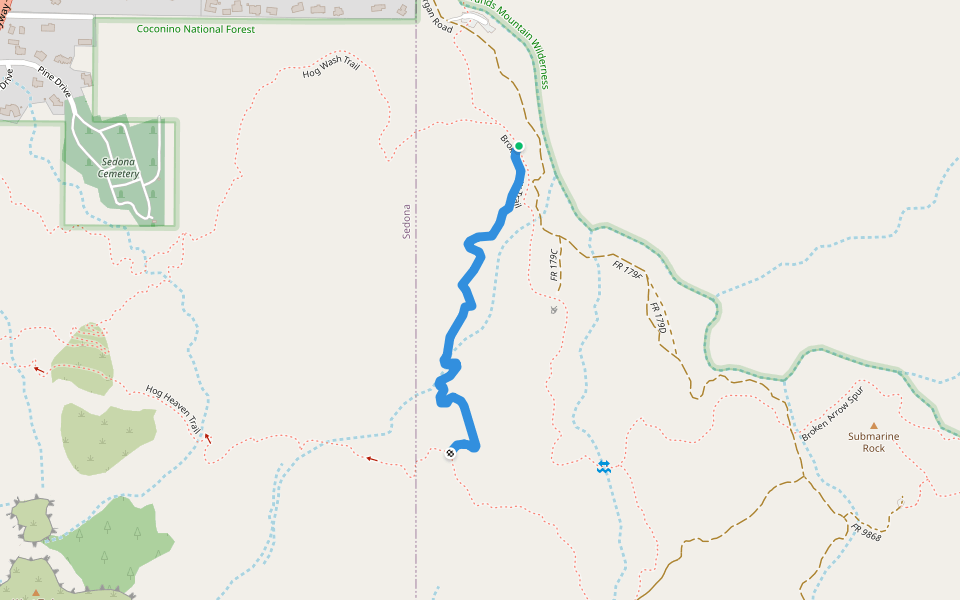 Twin Buttes Trail Hiking Sedona, Arizona Pacer