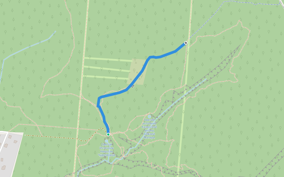 КК walking route map in Bol'shoi Ermuchash