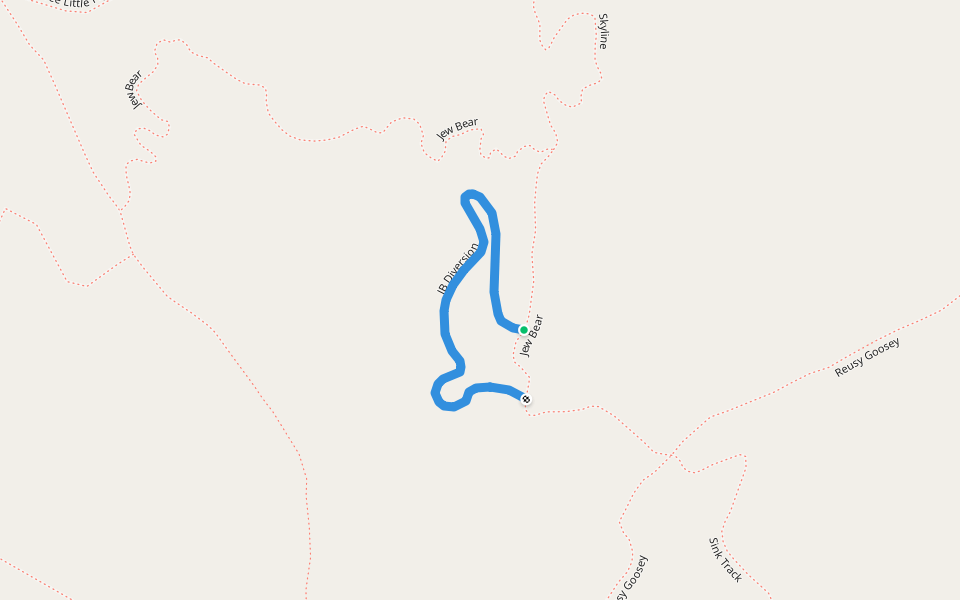 JB Diversion walking route map in East Side