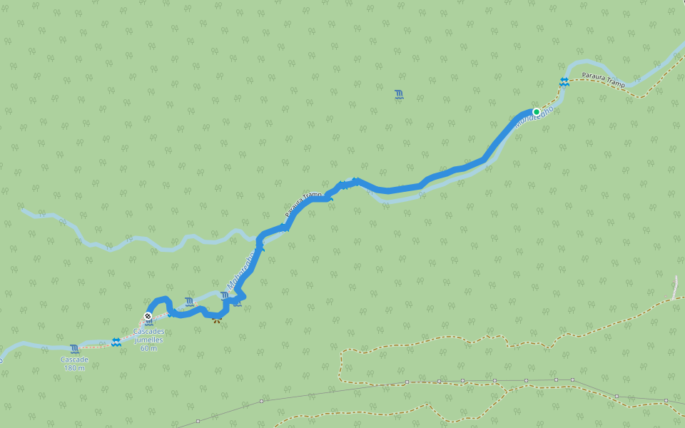 Paraura Tramp walking route map in Fa'a'ā