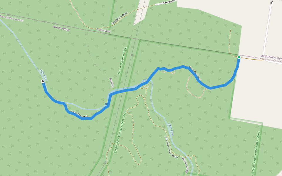 Aqua Pool Trail walking route map in Buxton