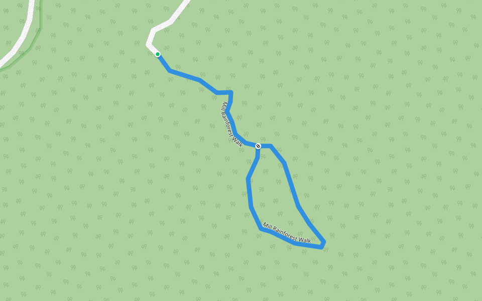 Mill Rainforest Walk walking route map in Mount Mee