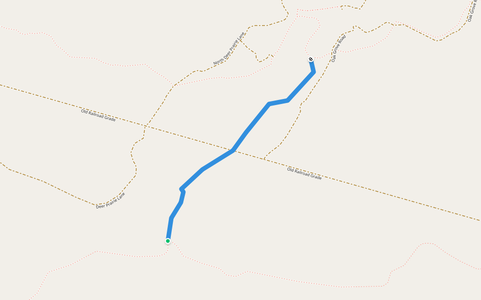 Slough Crosstrail walking route map in Myakka City