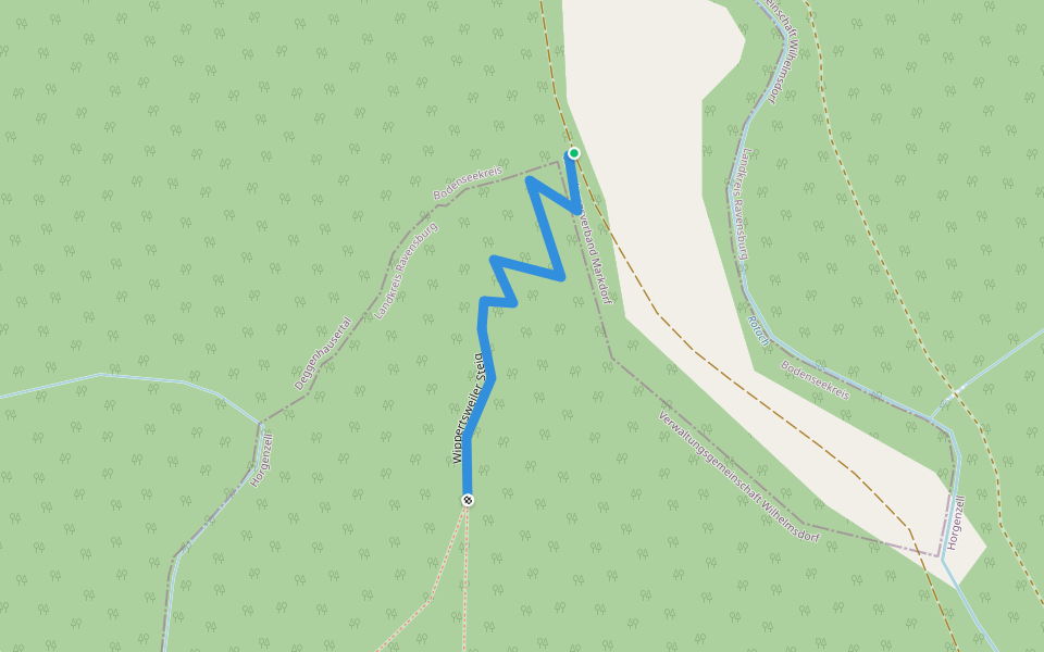 Wippertsweiler Steig walking route map in Deggenhausertal