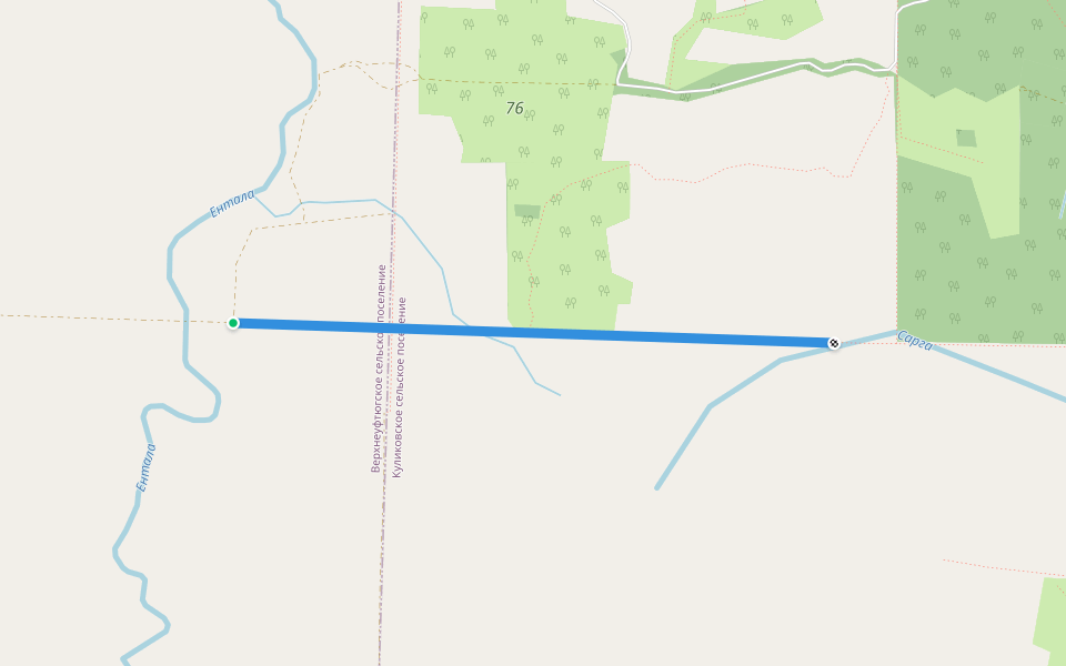 кв. walking route map in Yental'skiy