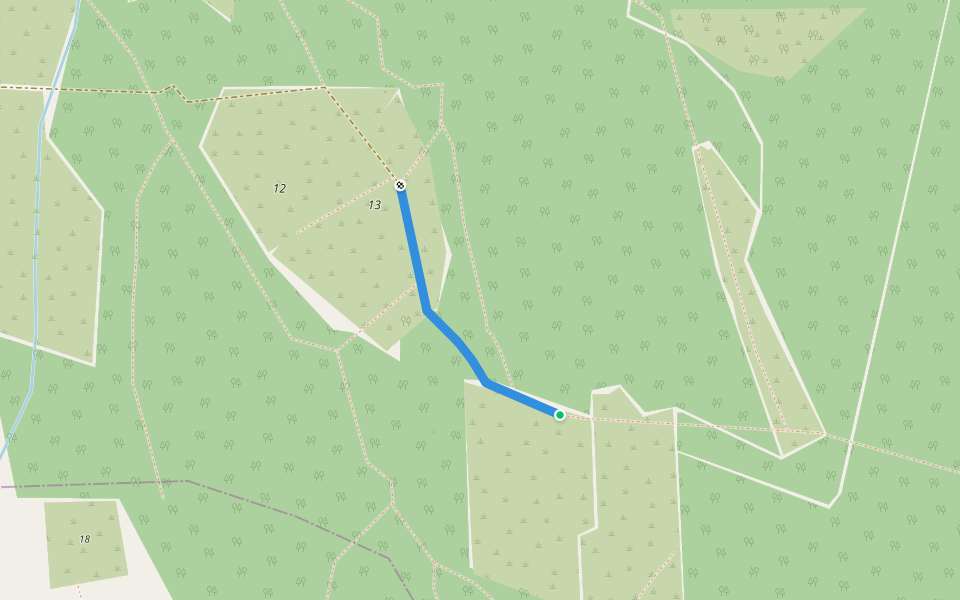 михеево пятницкое тропа walking route map in Malaya Kamenka