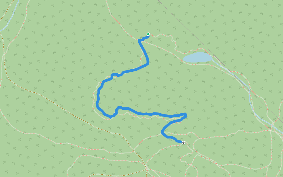 Raquette 61 walking route map in Sainte-Catherine-de-la-Jacques-Cartier