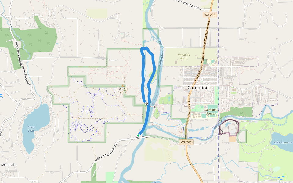 Cottonwood Loop Hiking Trail Carnation, Washington Pacer