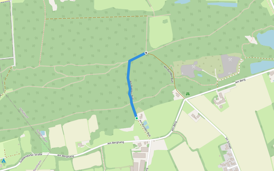 Am Runden Bült walking route map in Schüttorf