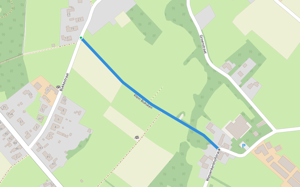 Klein Buksken walking route map in Gavere