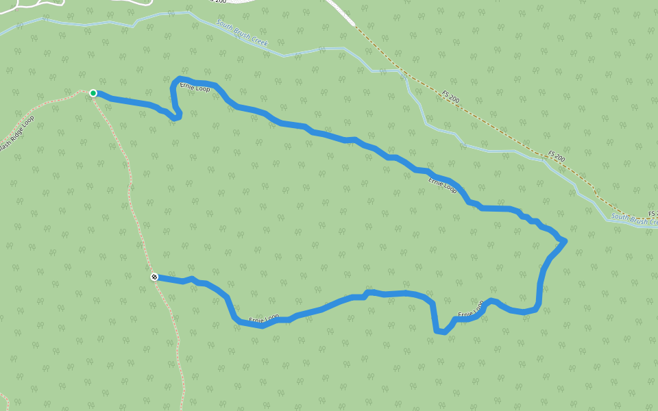 Ernie Loop walking route map in Saratoga