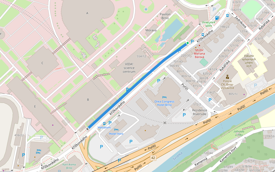 Chodnik Křižkovského