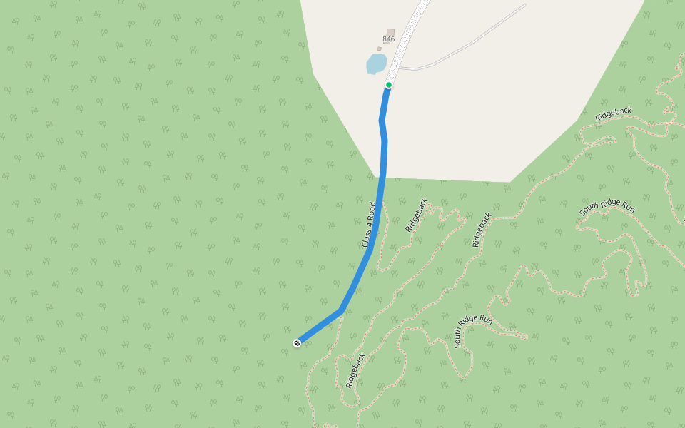 Class 4 Road walking route map in West Windsor