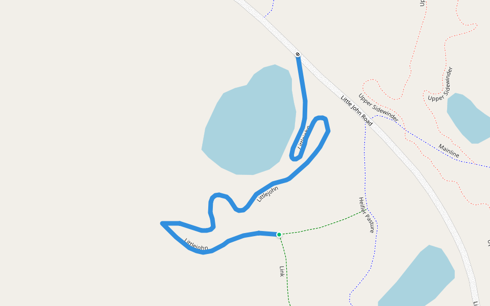 Littlejohn walking route map in Orange