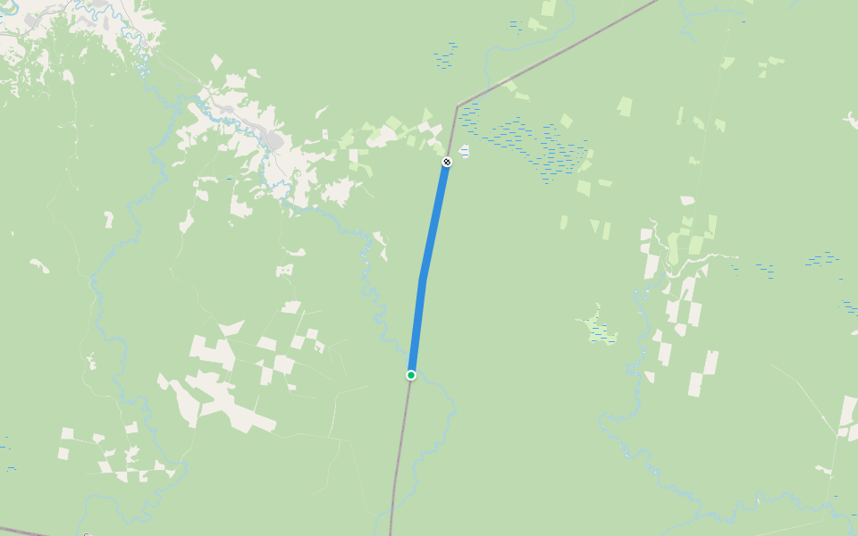 гр. района walking route map in Anfalovskaya