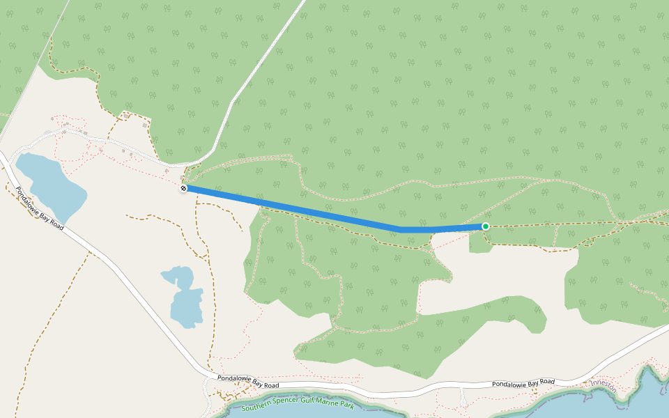 Thomson-Pfitzner Plaster Trail walking route map in Inneston