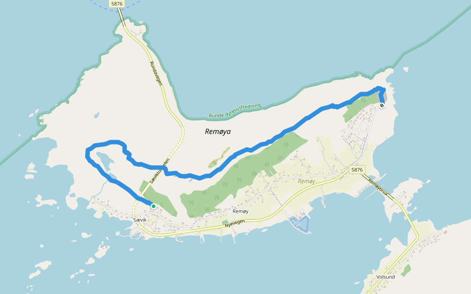 Remøykammen walking route map in Dalsbygda