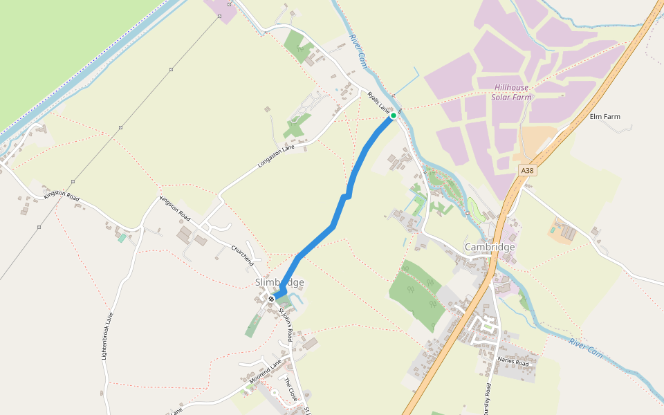 CSL24 walking route map in Cambridge