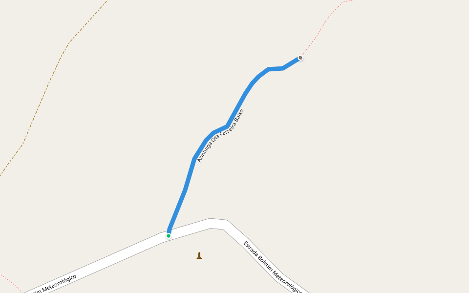 Azinhaga Qta Ferreira Baixo walking route map in Portalegre