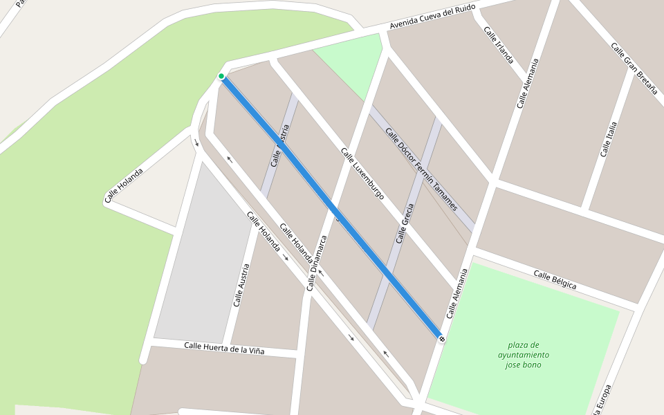 Calle Doctor Santiago Tamames walking route map in Noblejas