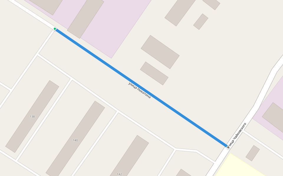 улица Никитина walking route map in Bugulma