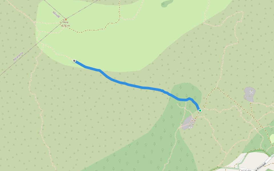 Trilho do Vale Fojo walking route map in Pedrógão
