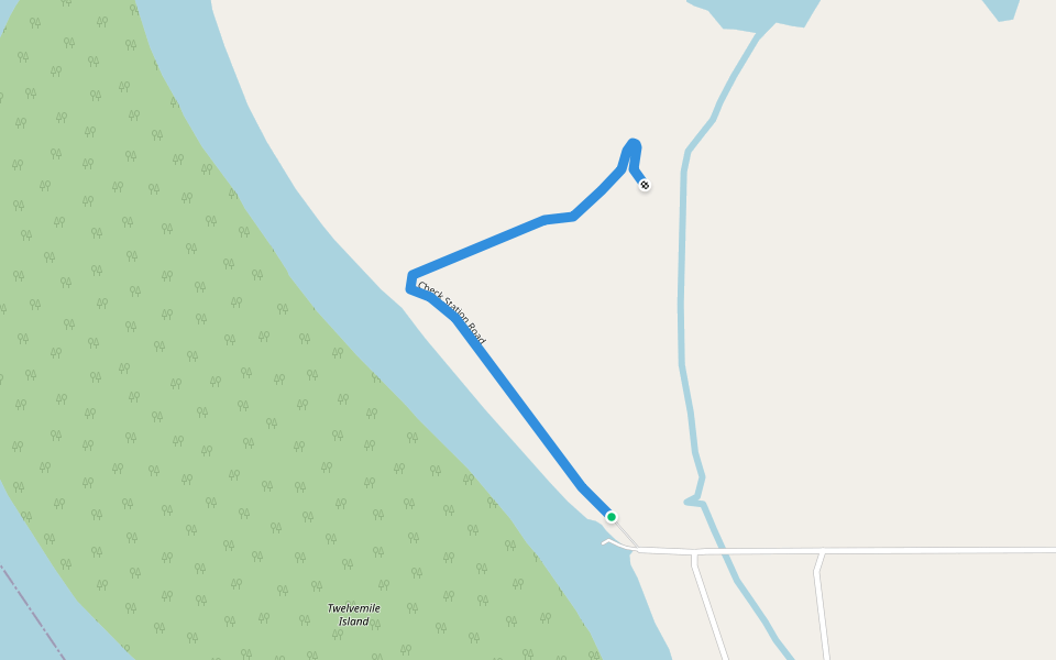 Check Station Road walking route map in Fieldon