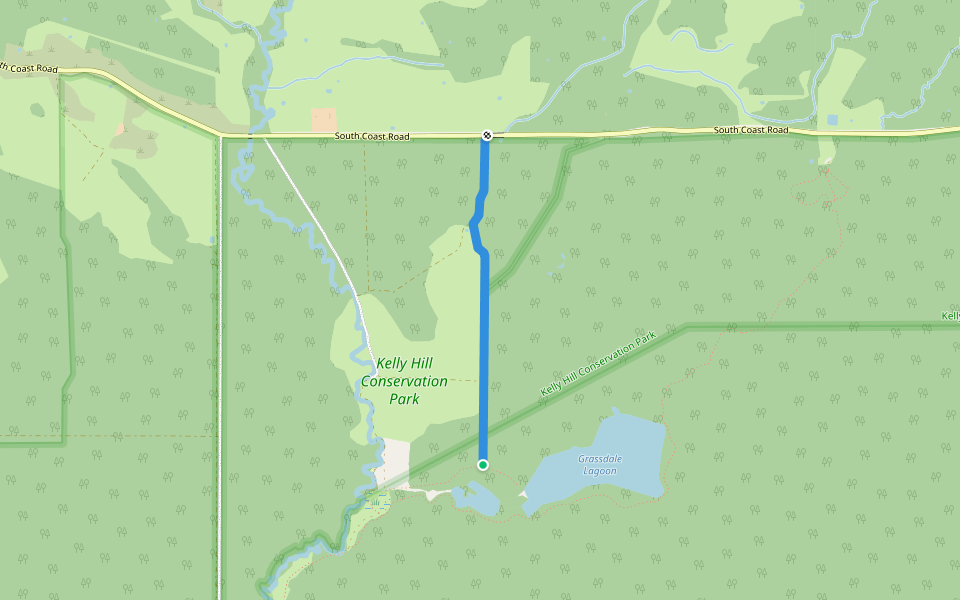 Grassdale Eastern Boundary walking route map in Karatta