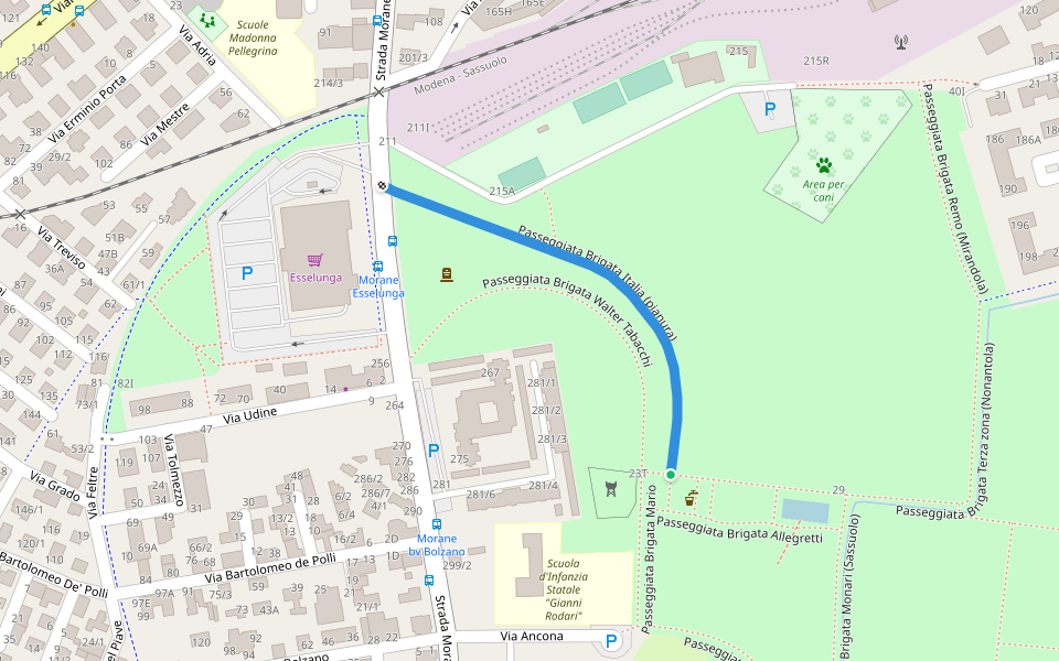 Passeggiata Brigata Italia (pianura)