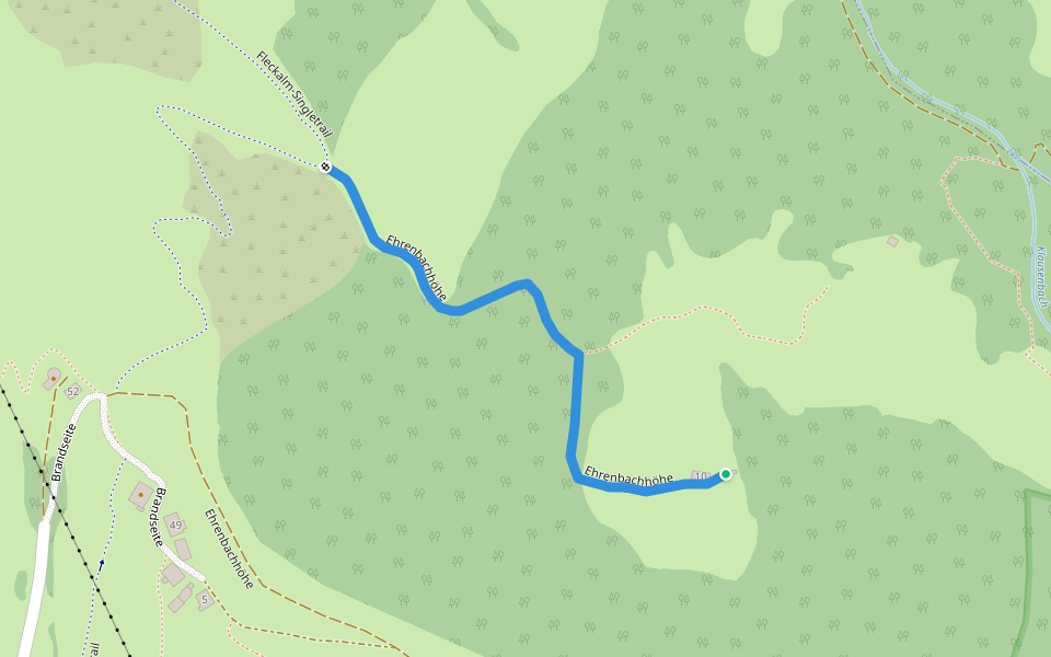Ehrenbachhöhe walking route map in Kirchberg in Tirol
