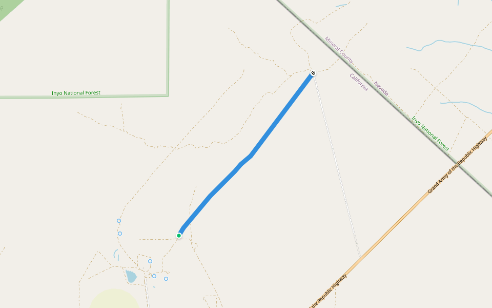 Ranchard Extended walking route map in Benton