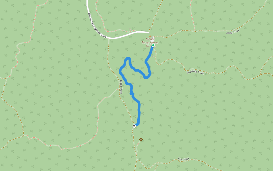 Lisles Gully Historic Walk walking route map in Maldon