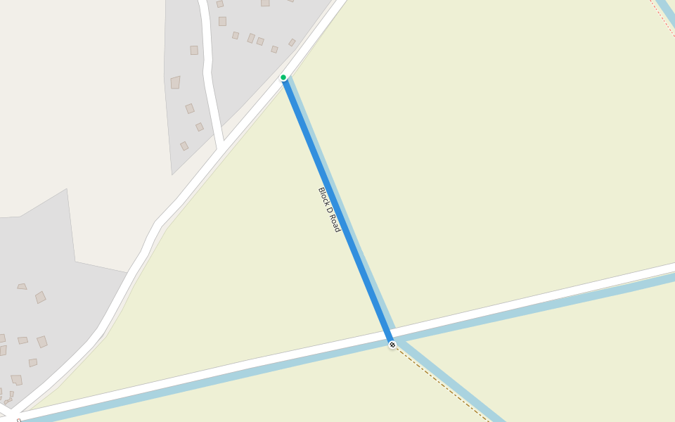 Block D Road walking route map in Mwambo