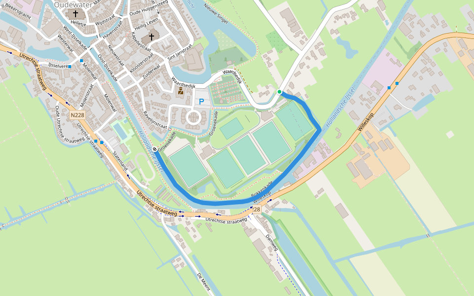 Bokkenkade walking route map in Snelrewaard