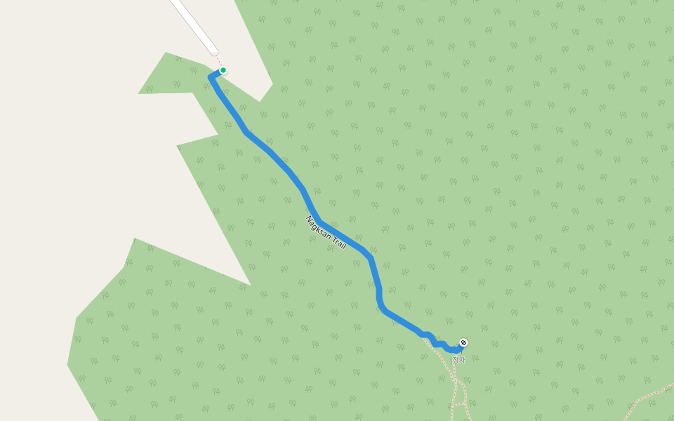 Nagksan Trail walking route map in Sangju
