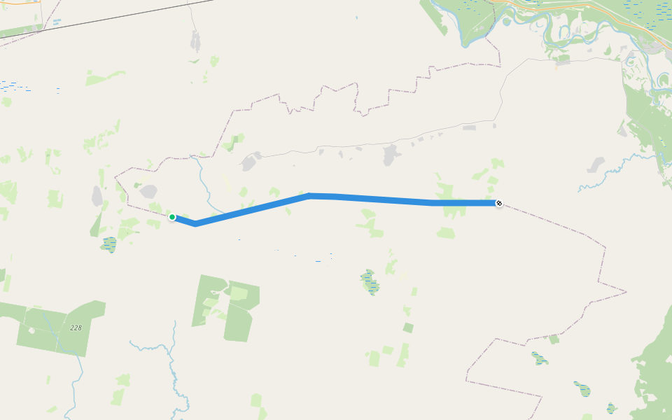 гр. района walking route map in Tpet'yachikha