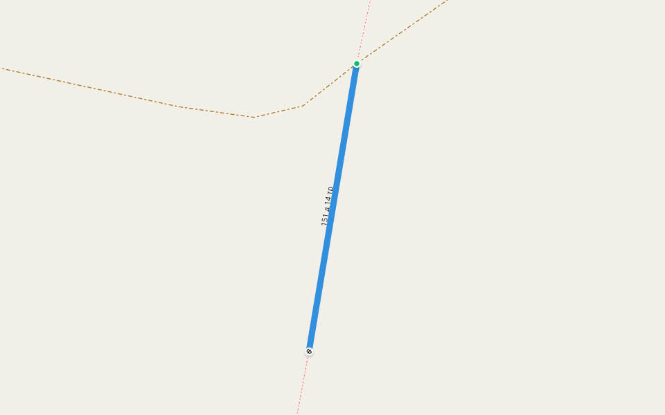 151 д 14 тр walking route map in Hestepovskaya