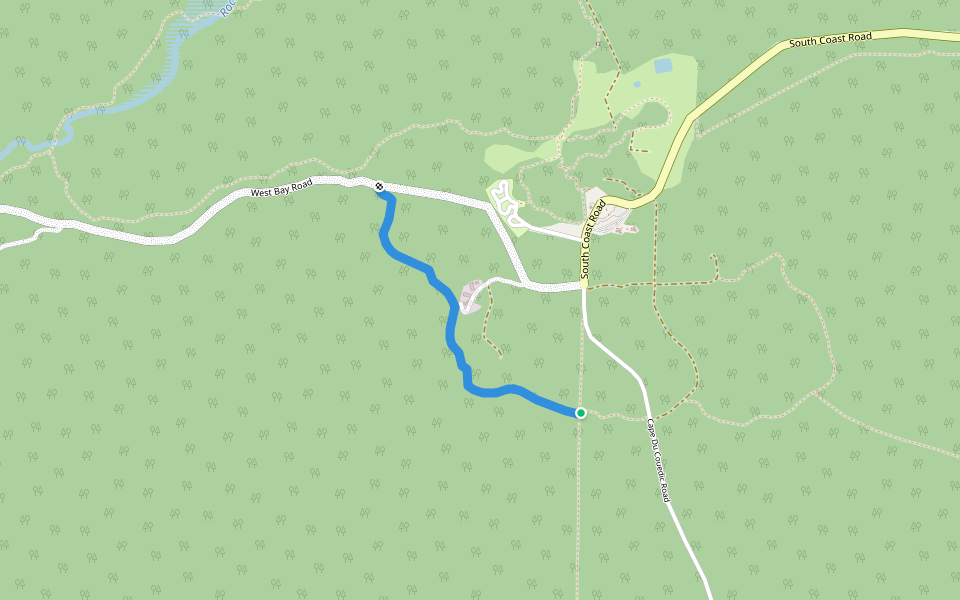 Old Apiary Track walking route map in Flinders Chase