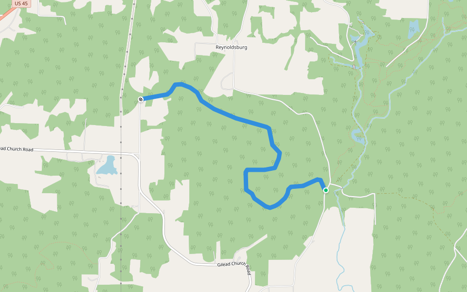 r2r guess 18 walking route map in Tunnel Hill