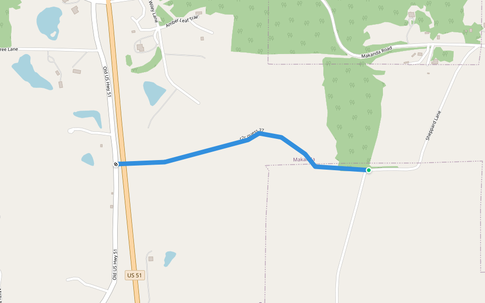 r2r guess 37 walking route map in Makanda