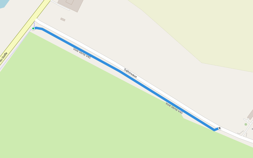 Voie Verte V45 walking route map in Theix-Noyalo