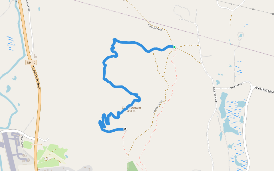 Cutings Outback walking route map in Croydon