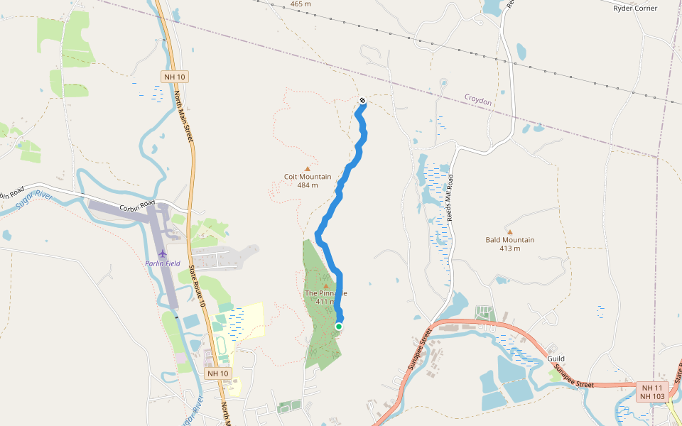 Bear Trap walking route map in Newport