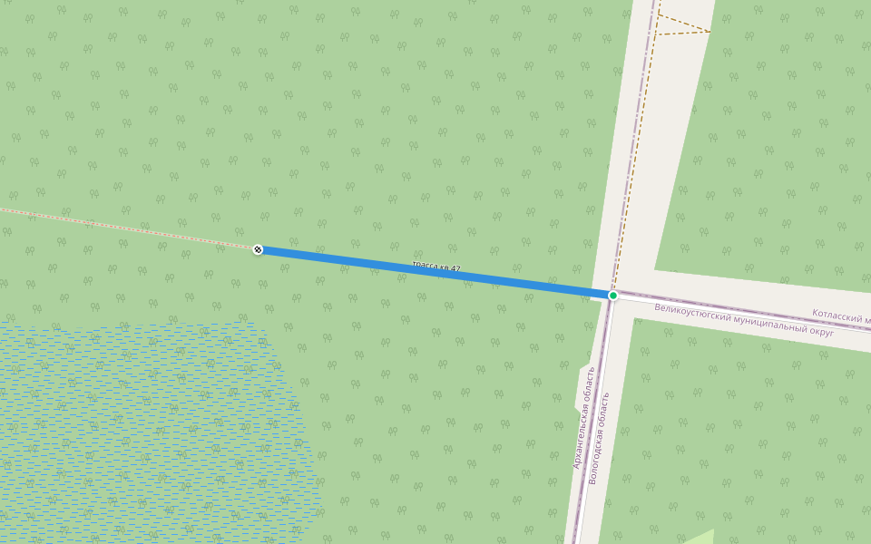 трасса кв 47 walking route map in Sengoss