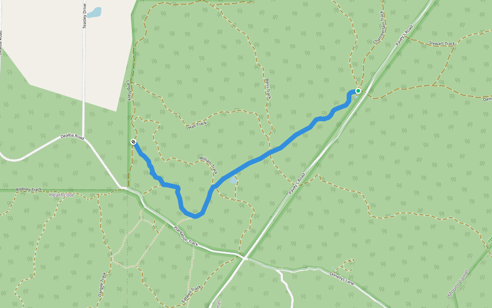 Lagoon Walk walking route map in Mount Camel