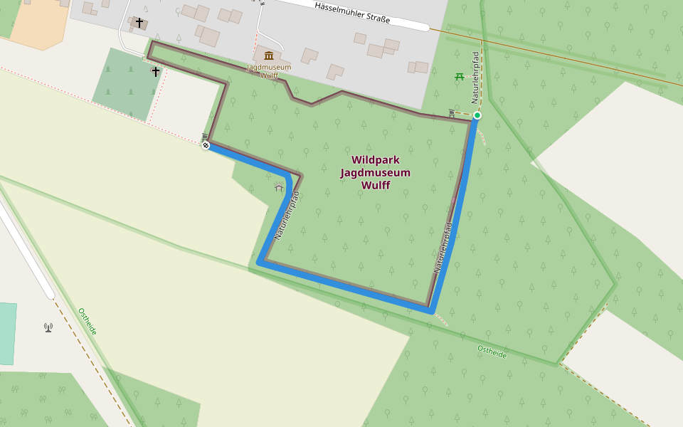 Naturlehrpfad walking route map in Dedelstorf