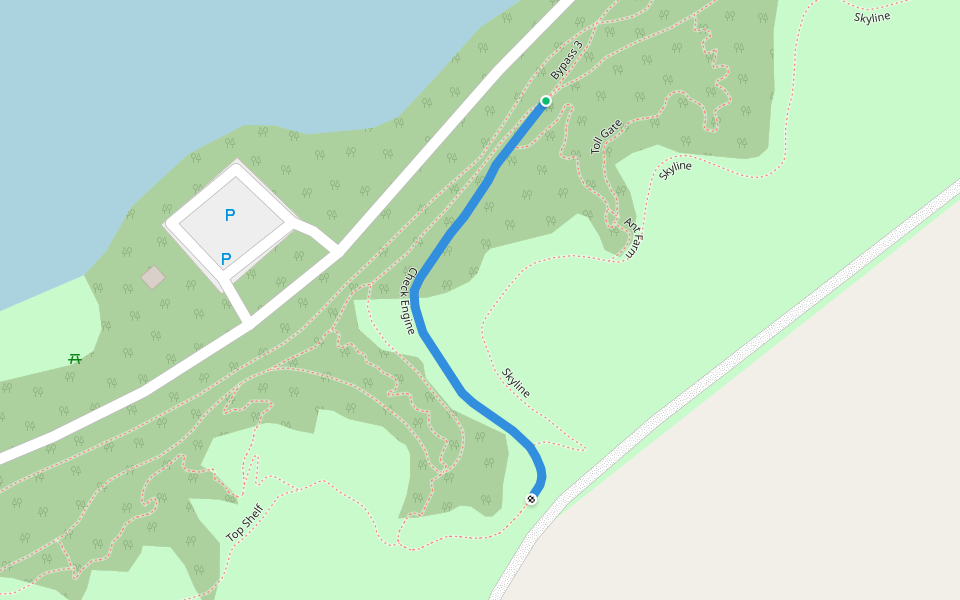 Check Engine walking route map in Dundurn