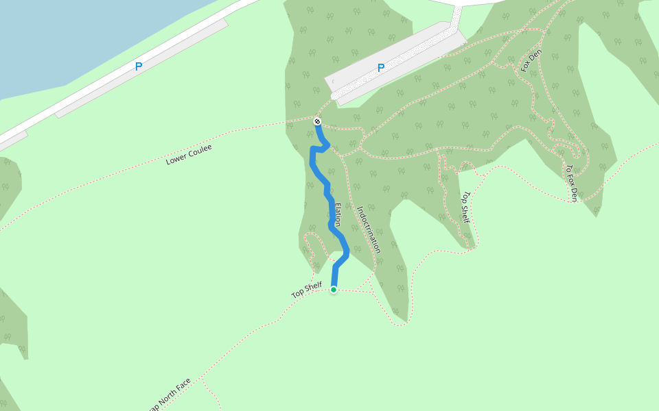 Elation walking route map in Dundurn