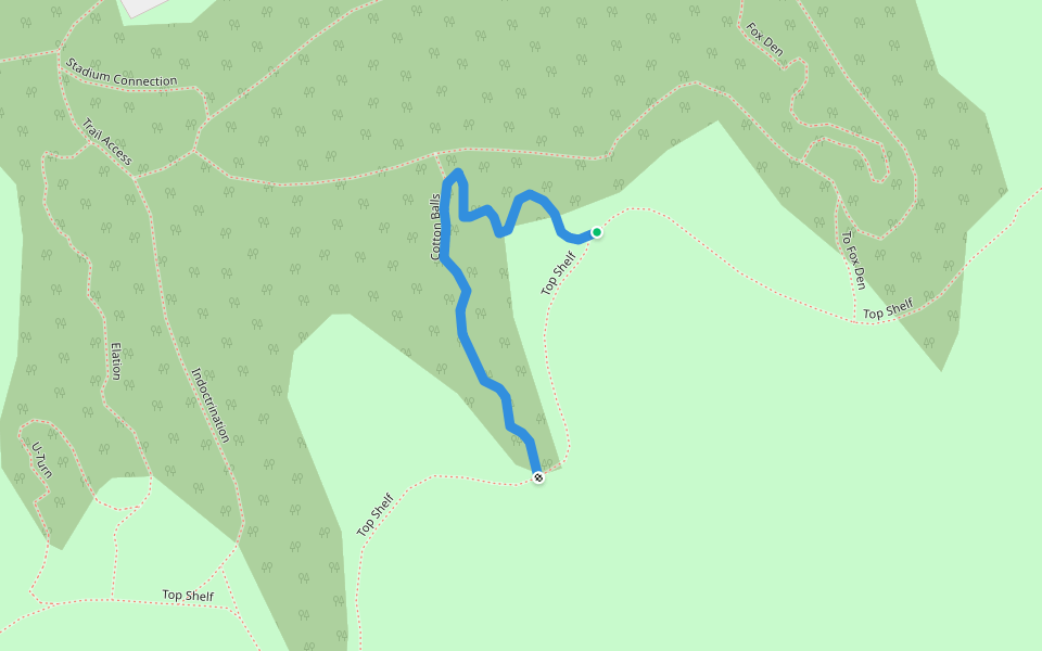 Cotton Balls walking route map in Dundurn