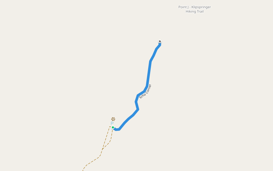 Echo Corner walking route map in Augrabies